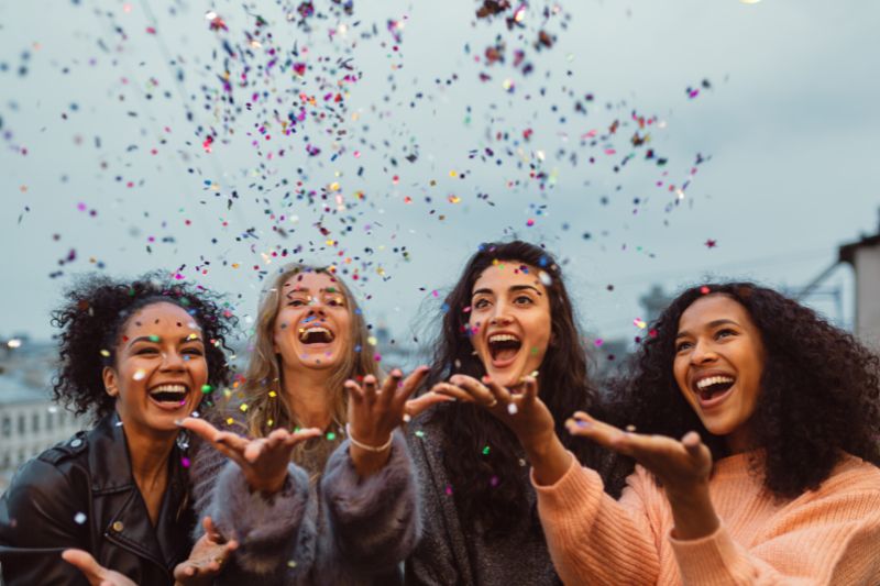 Group of people celebrating